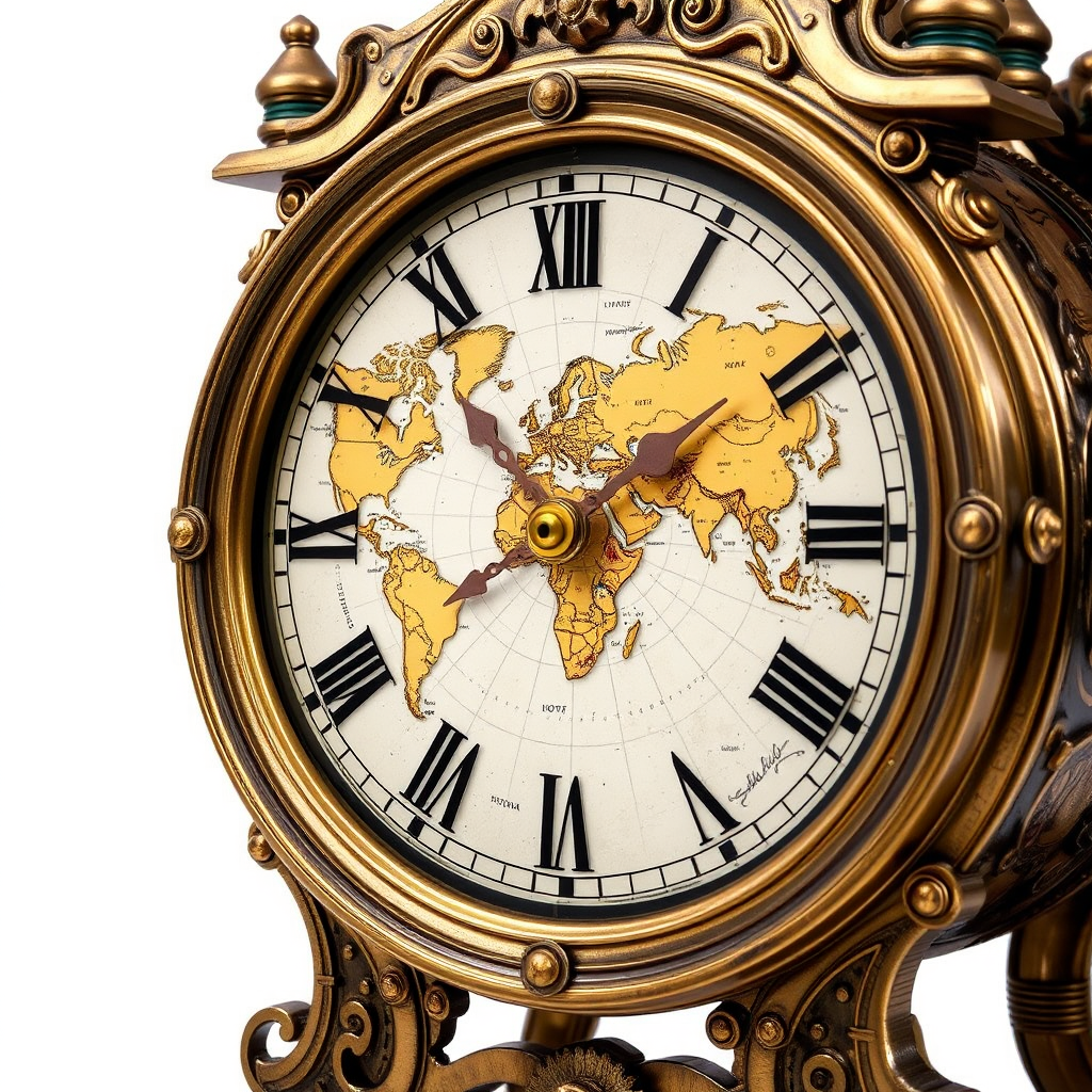 Ornate clock and gears symbolizing consequences
