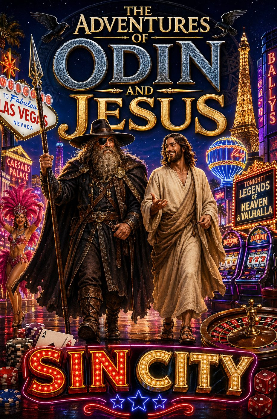 The Adventures of Odin and Jesus — supernatural satire world art